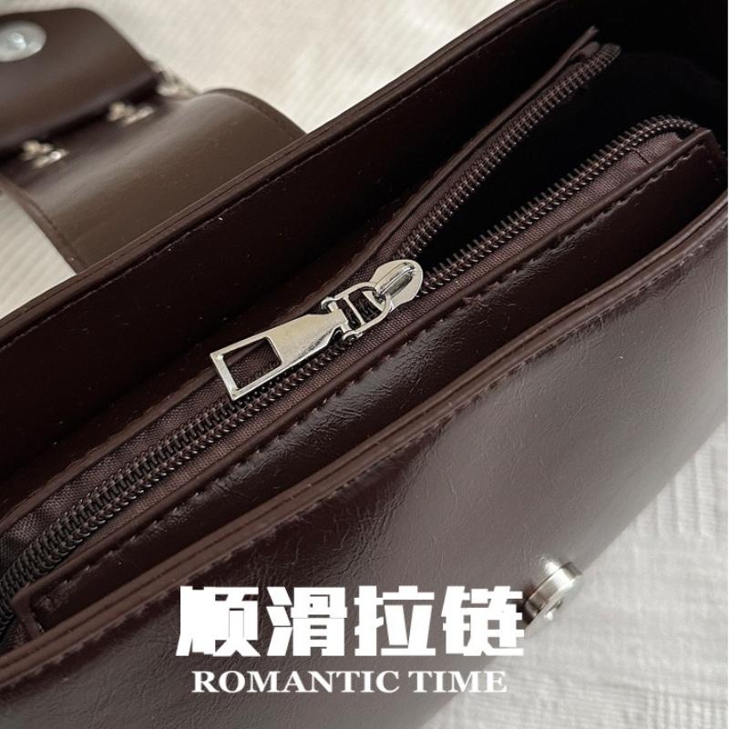 Vintage Schloss Design PU Umhängetaschen für Damen Einfache einfarbige Damen Achseltasche Lässige Femlae Phe Handtaschen Geldbörse