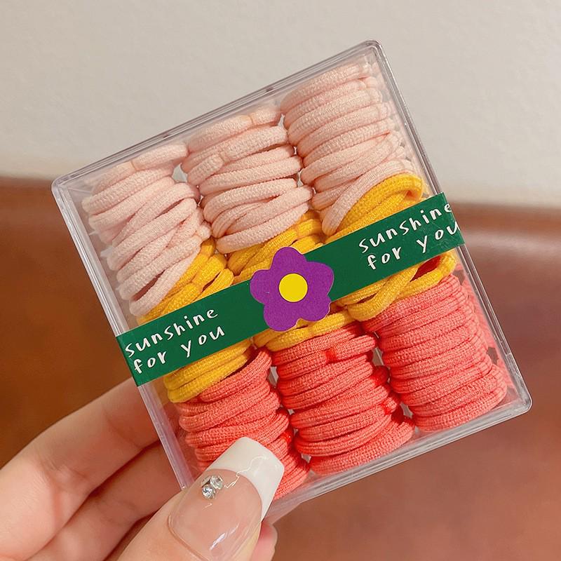 Dopamine Color Hair Ties for Kids: High Elasticity, Gentle On Hair, Canned for Convenience