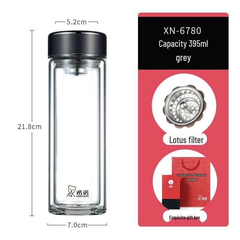 

Xinuo Double-Wall Heat-Resistant Glass Water & Tea Cup