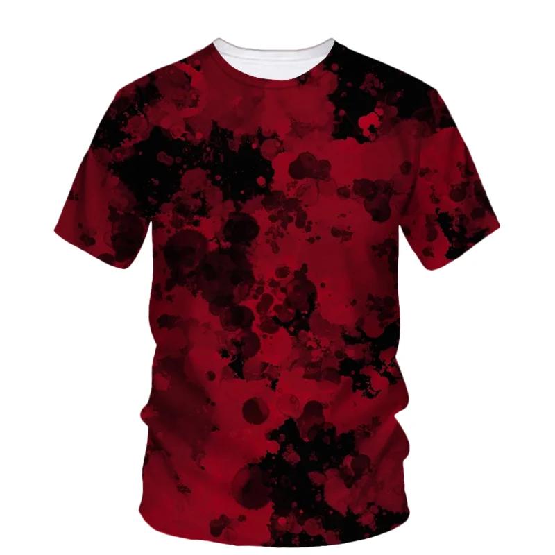 Art Graffiti T Shirts Men's Clothes Harajuku Street O Neck T-shirt 3D Printed Graphics Personality Fashion