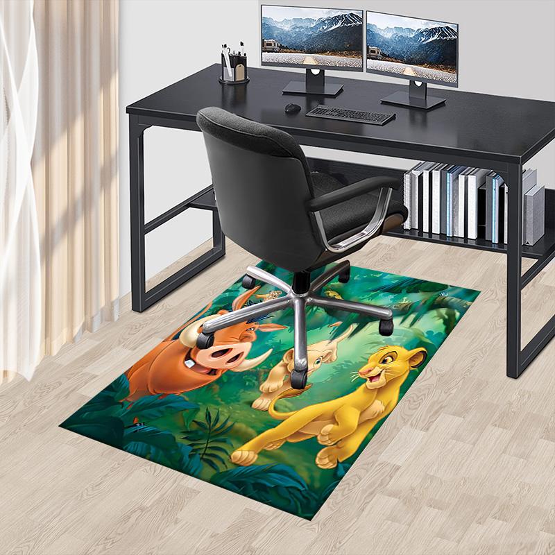 Lion Adventure Carpet For Playroom Bedroom Living Room Sofa Home Decorkids Game Area Rug Nonslip Floor Mat