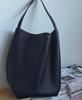 Korean Style Women's Genuine Leather Bucket Bag – Large Capacity Cowhide Shoulder Tote