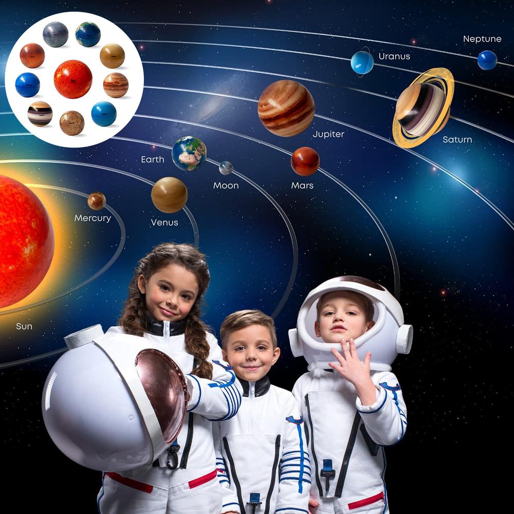 Planetas del Sistema Solar Pelota Antiestrés Para Niños Espacio Descompresión Juguetes Educativos Universo Juguetes de Educación Temprana para Niños Regalos