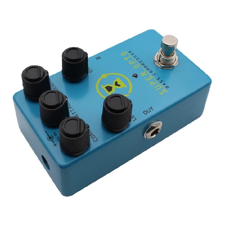 Advanced Aluminum Alloy Bass Compressor Pedal Offering 5 Parameter Adjustments For Customized Sound Dynamics