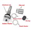 Kit di Riparazione Stelo Valvola Sensore Pressione Pneumatici TPMS Per BMW Serie 1 2 3 X1 X2 X3 Valvola Ruota Tubeless Auto