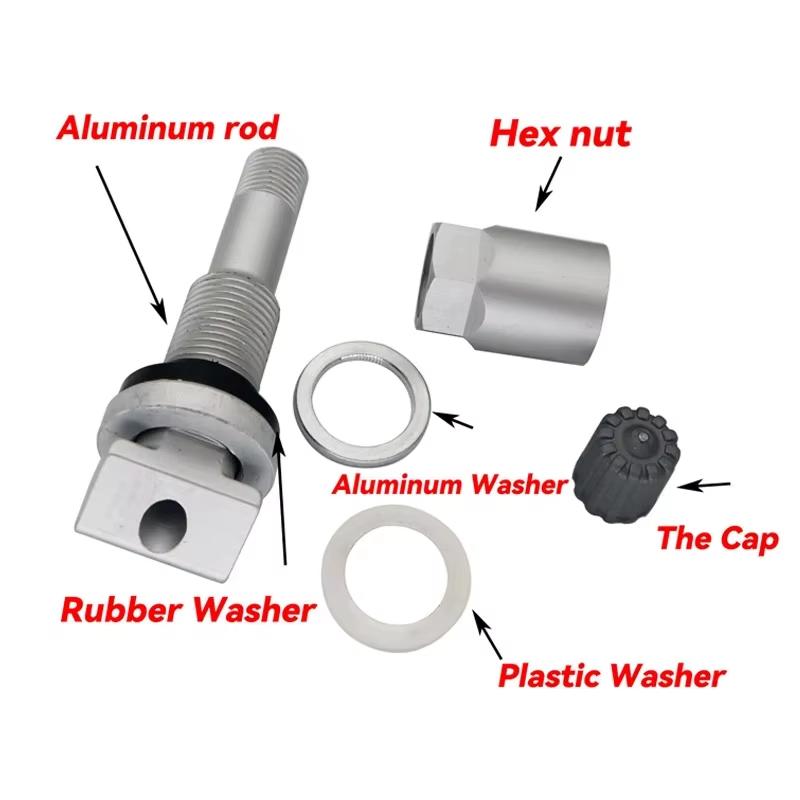 Kit di Riparazione Stelo Valvola Sensore Pressione Pneumatici TPMS Per BMW Serie 1 2 3 X1 X2 X3 Valvola Ruota Tubeless Auto