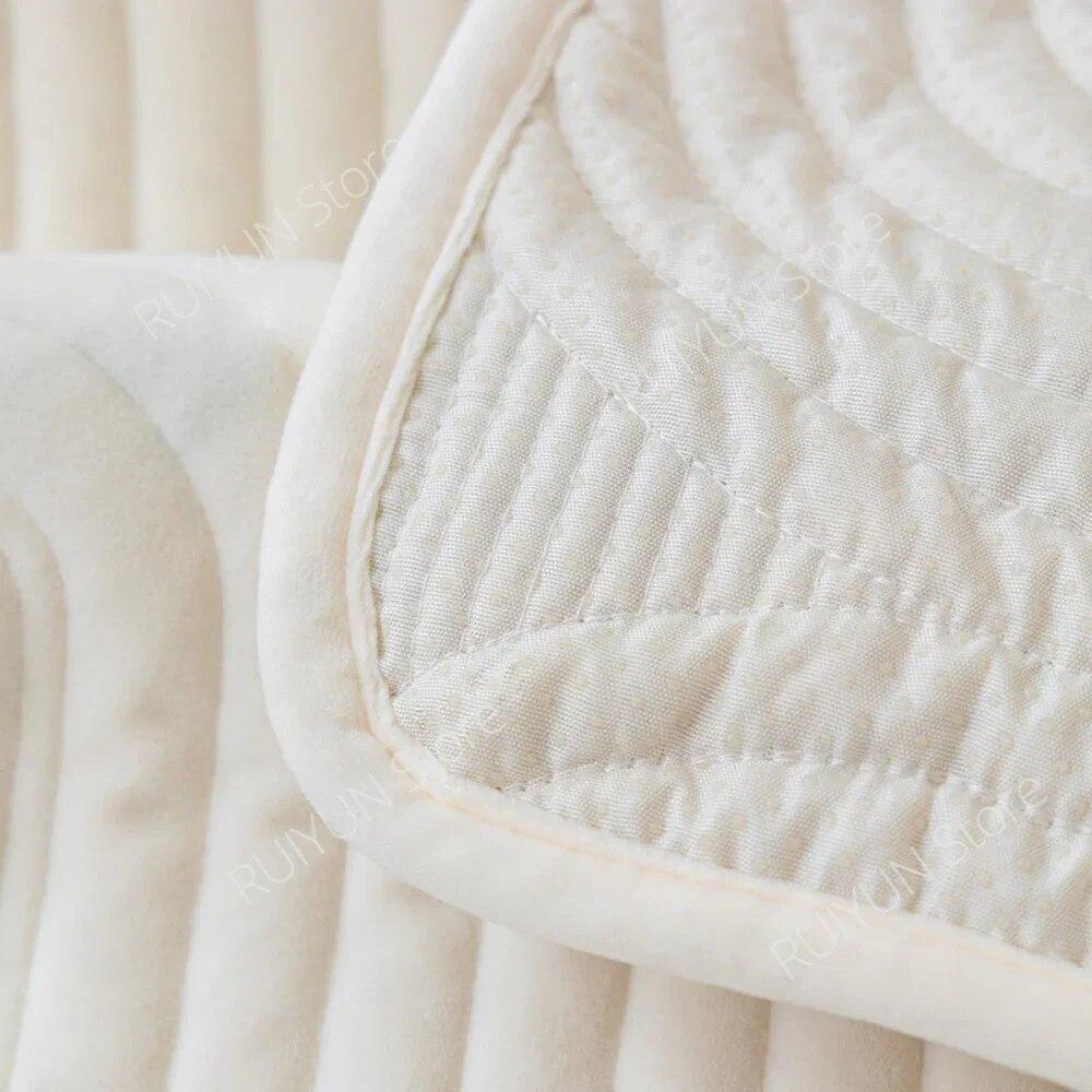 Newly Thicken Sofa Cover for Living Room Non-Slip Sofa Mat Winter Warm Couch Slipcover Protector Soft Sofa Towel Solid Color