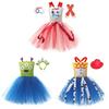 Toy Story Buzz Lightyear Toddler Girl Cosplay Dress With Tulle Skirt For Halloween Party