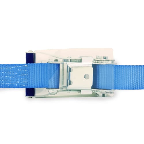 AVIELAN Lashing Belt, 50mm Wide, IJ Hook (Compatible with Rope Hooks), 9m Winding, Fixed, 0.5m, Blue