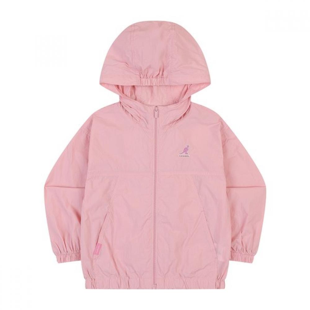 

Kangol Kids Lightweight Hooded Windbreaker Sb 0001 Pink Pink/155