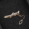 Wedding Gifts Airplane Shape Jewelry Metal Shirt Tie Pin Necktie Clip Aircraft Clips Men Tie Clip