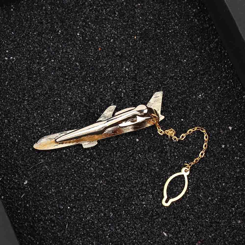Wedding Gifts Airplane Shape Jewelry Metal Shirt Tie Pin Necktie Clip Aircraft Clips Men Tie Clip