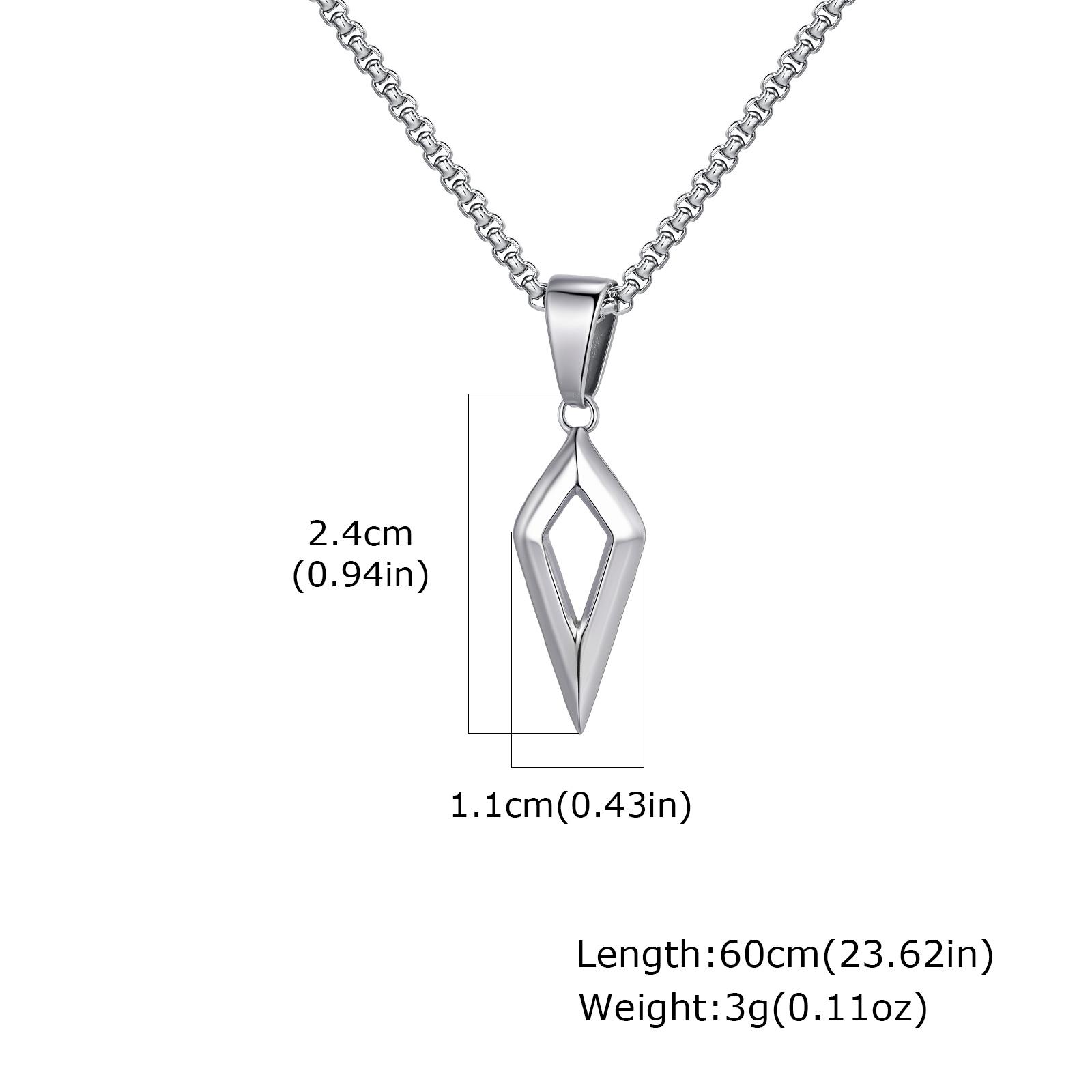 

Casual Geometric Necklace for Men Boys,Stainless Steel Four Pointed Star Collar,Hiphop Punk Jewelry Gift