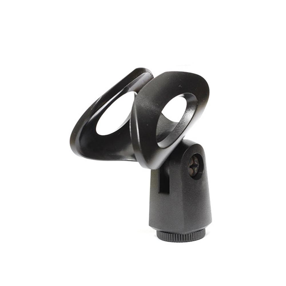 4Pcs Black Universal Microphone Clips Clamp Holder For Wired/ Wireless Mic Stand