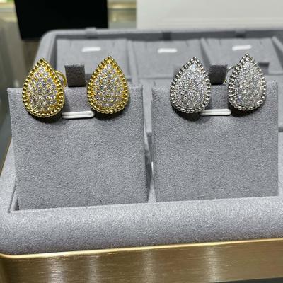 Cercei Vintage Noi Fierbinți de Marcă pentru Femei Bijuterii de Lux Modă Picătură de Apă Cercei Designeri Argint Pur 925 Cercei cu Clips de Petrecere