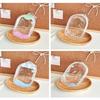 New Cute 13cm Plush Doll Out Bag PVC Transparent Storage Case Mini Doll Display Box Portable Data Cable Storage Bag