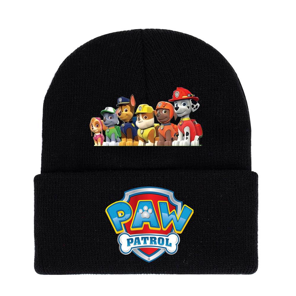 Paw Patrol Unisex Knitted Hat: 2024 Autumn/Winter Trendy Outdoor Warm Knit