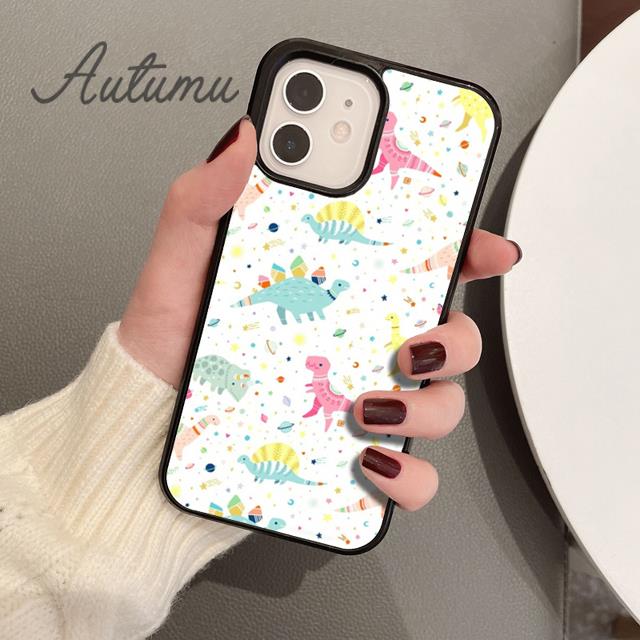 Dinosaurier-Telefonhülle für iPhone 11 12 13 14 Pro Max Mini X XR XS SE 2020 5 6S 7 8 Plus Samsung Galaxy S21 S22 Cover Shell