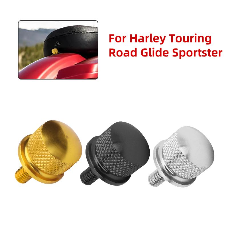 Black Chrome Gold Motorcycle Rear Seat Fender Bolt CNC Screw Motocross Accessories For Harley Sportster Touring Softail Dyna CVO