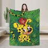 Marsupilami Flanelldecke Winter Weich Langlebig Überwurfdecke für Junge Mädchen Wohnzimmer Lustige Tagesdecke Sofa Bettbezug