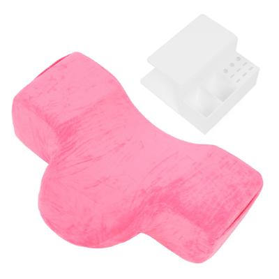 Wimpernkissen mit Ablage Acryl-Ablage Atmungsaktiv Ergonomisches Wimpernbettkissen mit Ablage Organizer