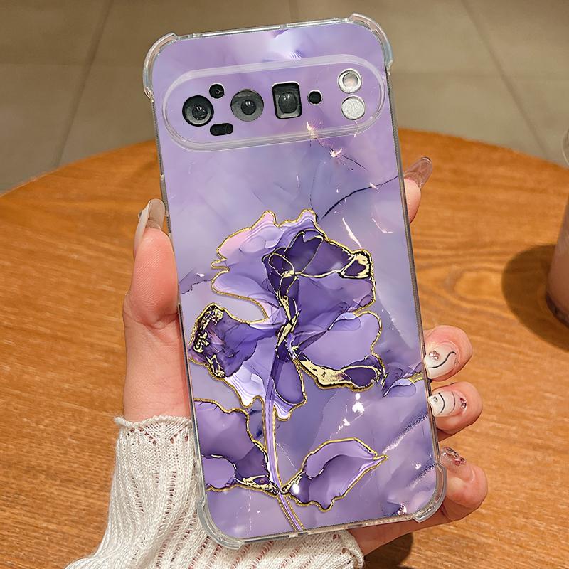 

Чехол с рисунком под песчаник и мрамор для Google Pixel 9 Pro XL 9A, противоударный, из ТПУ и силикона, прозрачный, мягкий Google Pixel 9 Pro XL прозрачный