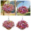 Artificial Flowers Basket Flower Centerpieces DIY Chain Flower Pot Hanging Plant Plant Hanger for Lawn Porch Garden Yard Home