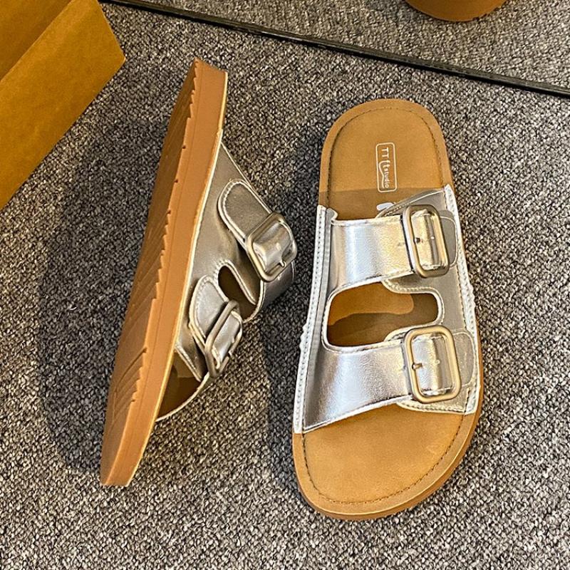 Fashion New Fashion Trend Women's Sandals Summer 2024 Soft Soled Non-slip Slippers Comfortable Flat Shoes Indoor Outdoor Sandals