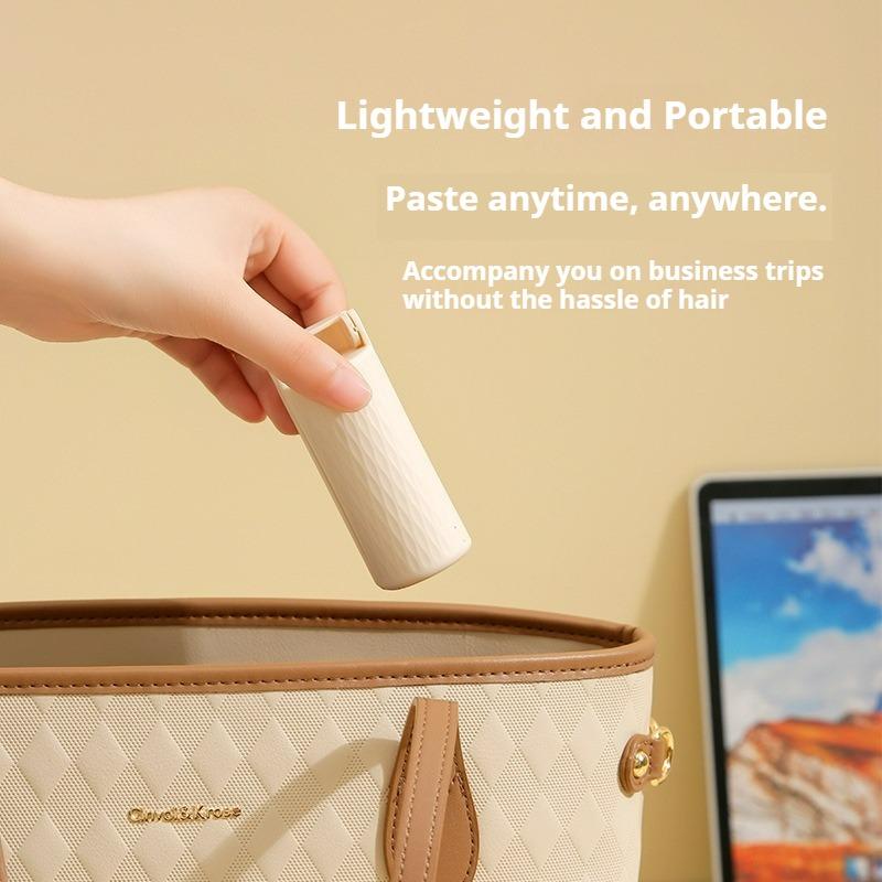 6pcs Portable Foldable Strong Sticky Mini Lint Remover, With Lid, Dustproof,180-Degree Foldable, Ideal for Travel, Home, Office