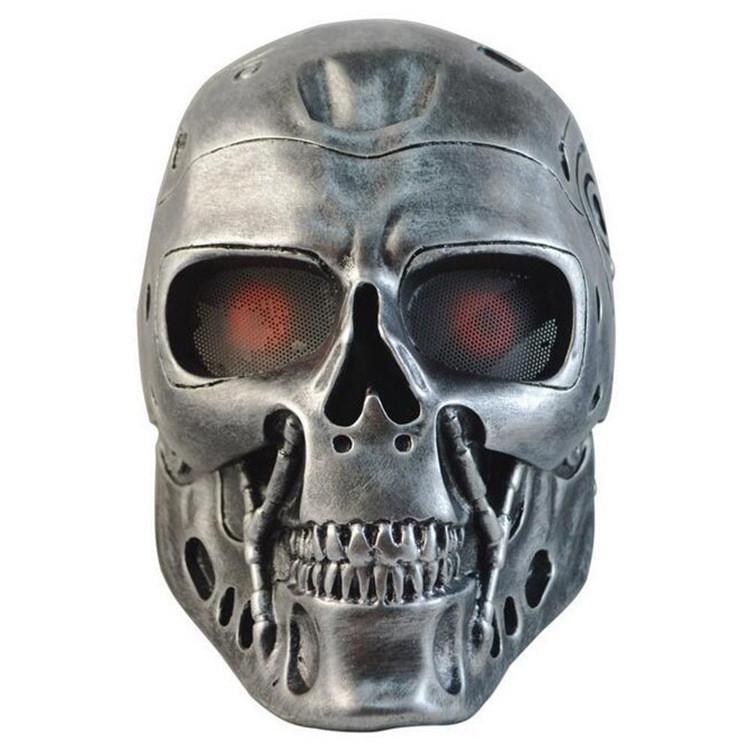 Silver And Copper Dc-10 Terminator Mask For Halloween Costume Party And Role Play