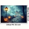 1 piece of Halloween themed background cloth - unfamiliar path with mysterious atmosphere - perfect for Halloween parties