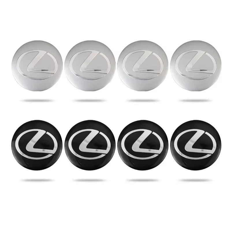 For Lexus 4PCS 56mm Car Styling Wheel Center Hub Caps Rim Cover Badge Emblem Sticker RX350 IS250 CT200h ES250 ES300h NX300h