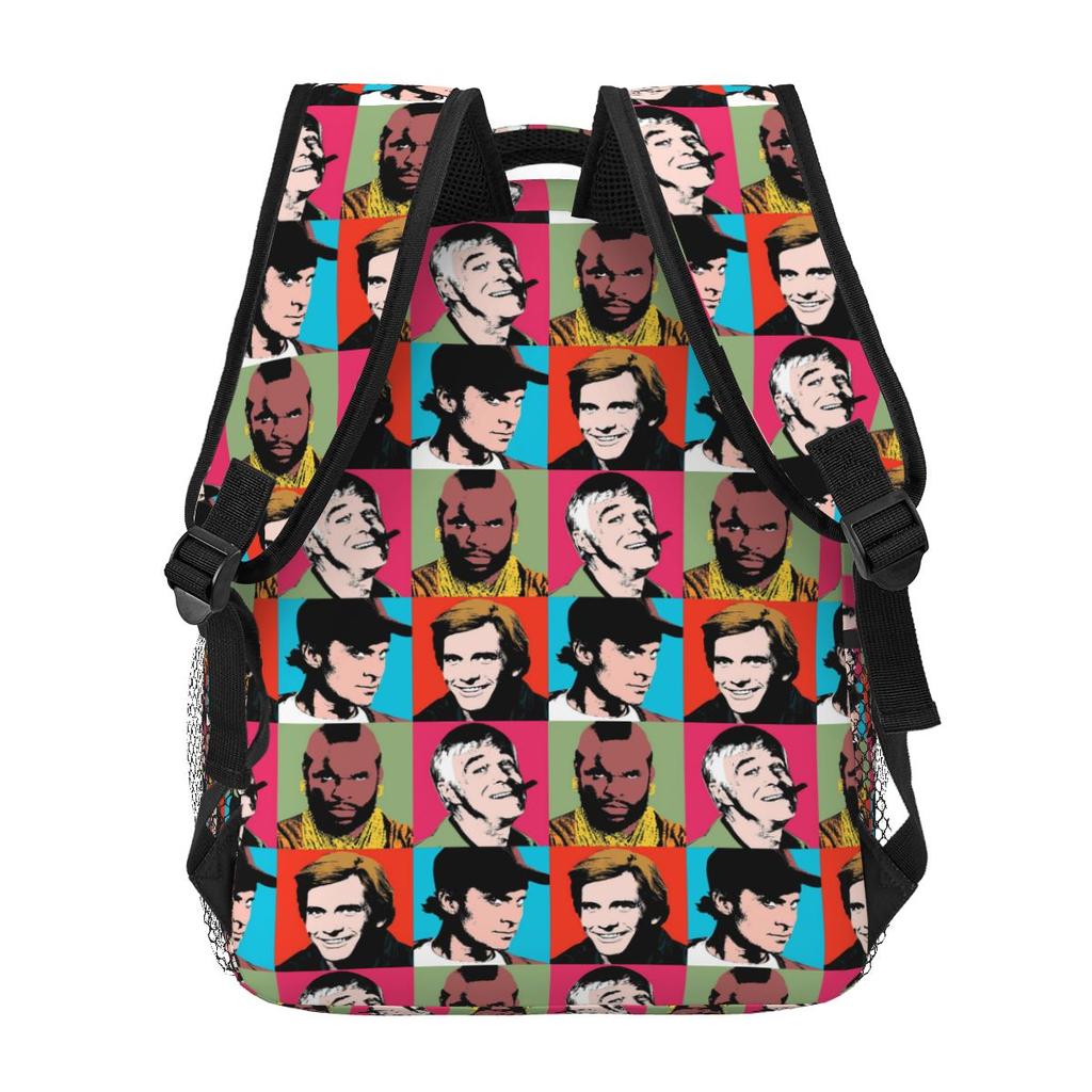 The Andy Warhol Team Backpack Student Boys Girls BookBag Kids School Bag Laptop Shoulder Bags for Men Women