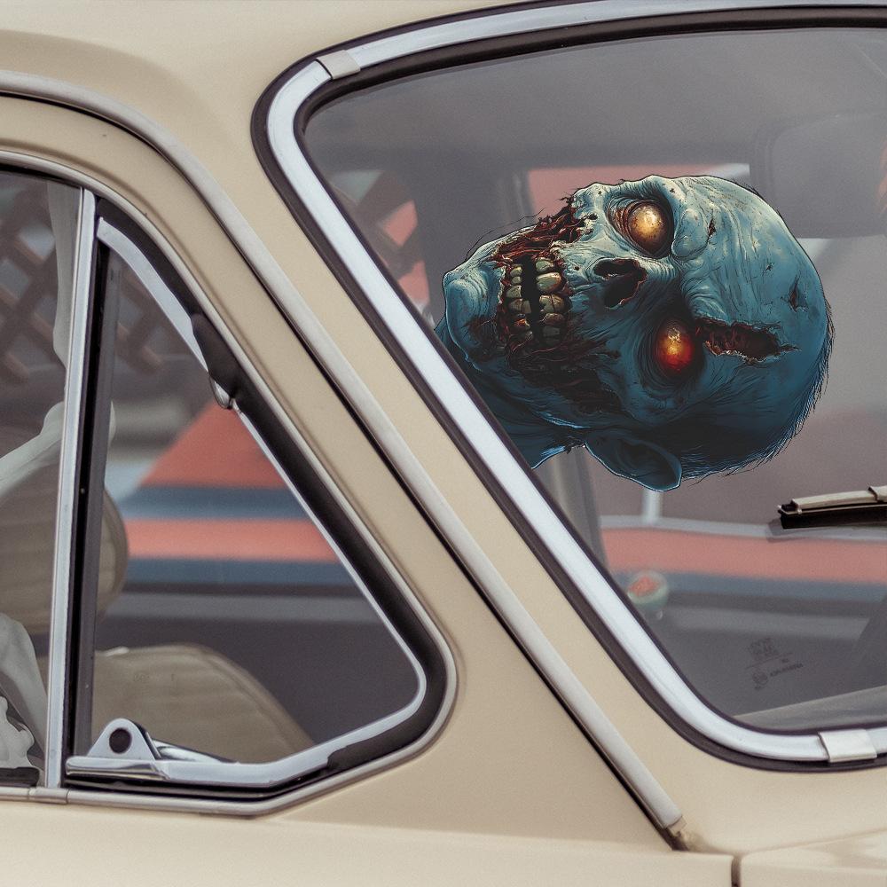 Halloween Horror Zombie Balcony Glass Showcase Home Festival Decoration Static Window Stickers