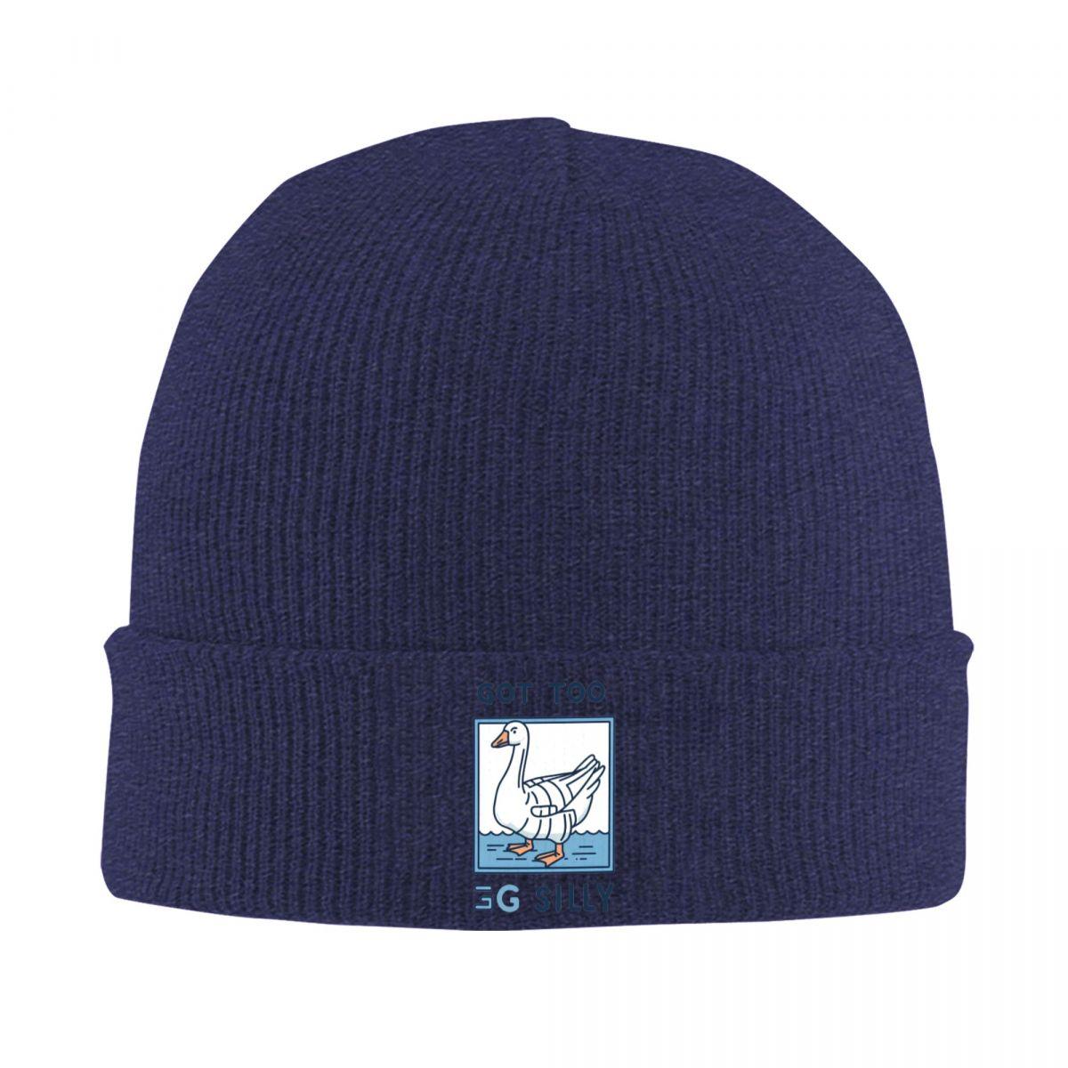 

Got Too Silly Goose Funny Warm Knitted Cap Fashion Bonnet Hat Autumn Winter Outdoor Beanies Hats for Men Women Adult One Size