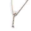 Les Trésors De Lily [I4325] - Gold-plated Necklace 'Love' White Gold - 5 Cm
