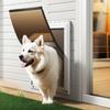 2024 Otros Productos para Mascotas de Puerta Automática de Aluminio para Perros para Puerta Corredera de Cristal y Agujero Protector Inteligente Puertas de Valla de Seguridad para Perros