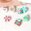 Z65 50PCS Mixed Colour Mini Cute Polymer Clay DIY Christmas Beads Minimalist Spacer Bracelet Necklace Jewelry New Accessories