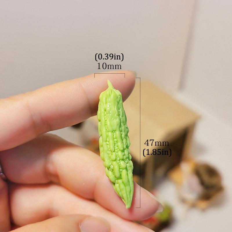 

1шт 1:12 Миниатюрных Овощей Кукольного Домика Пищевая Смола Мини Горькая Дыня Баклажан Люффа Игрушки Для Супермаркета Кухонная Модель Декор Игрушки