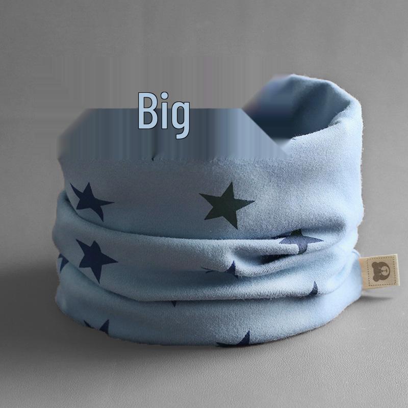 Class A Pure Cotton Baby Snood: Kids' Autumn/Winter Neck Warmer, Windproof Pullover Scarf for Boys & Girls.