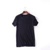 Sommer Modal Kurzarm T-Shirt Herren V-Ausschnitt Bottoming Shirt Große Größe Lose Einfarbig Sport Schlanke Herrenbekleidung