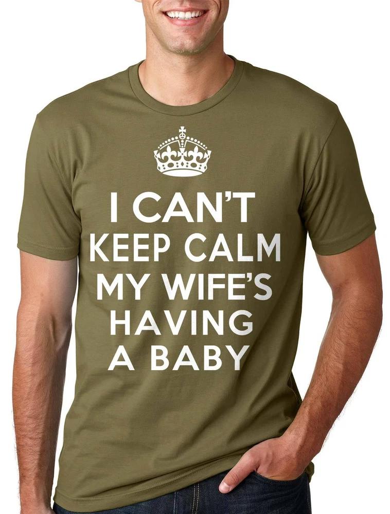 New Father Dad Tshirt My wife is having a Baby Tee Shirt Daddy new Baby Tee S