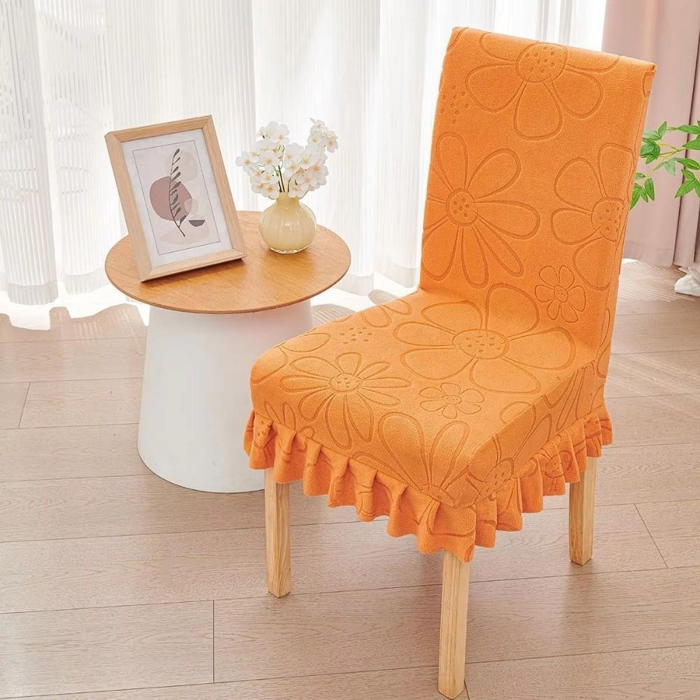 Anti-slip Dining Chair Cover Jacquard Chair Slipcover Chair Cover Backrest  For Office Home Seats