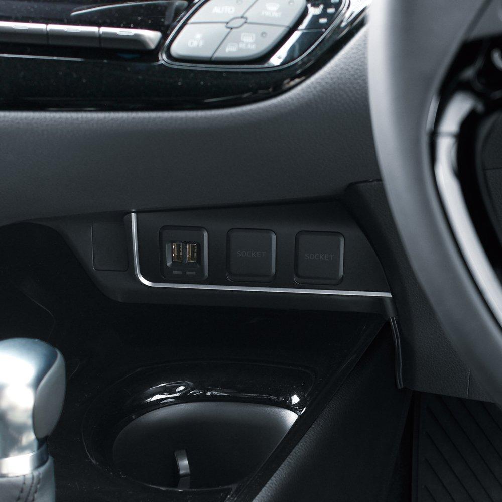 Tsuchiya Yac Power Box SY-C5 for TOYOTA C-HR (RHD, USB×2 & Sockets×2)