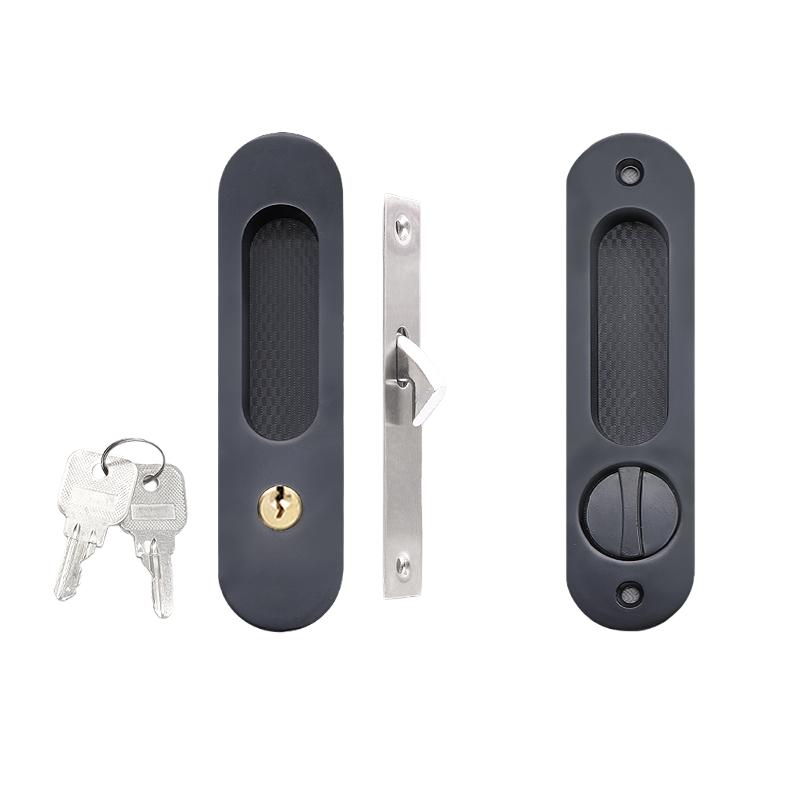 Invisible Door Lock Balcony Wooden Sliding Door Lock With Key Kitchen Bedroom Sliding Door Sliding Door Built-in Hook Lock