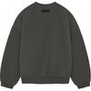 Fear of God Essentials SS24 Crewneck Sweater Solid Color Round Neck Straight Fit Fleece Long Sleeve American Style Pullover Men Black 192SP244680F