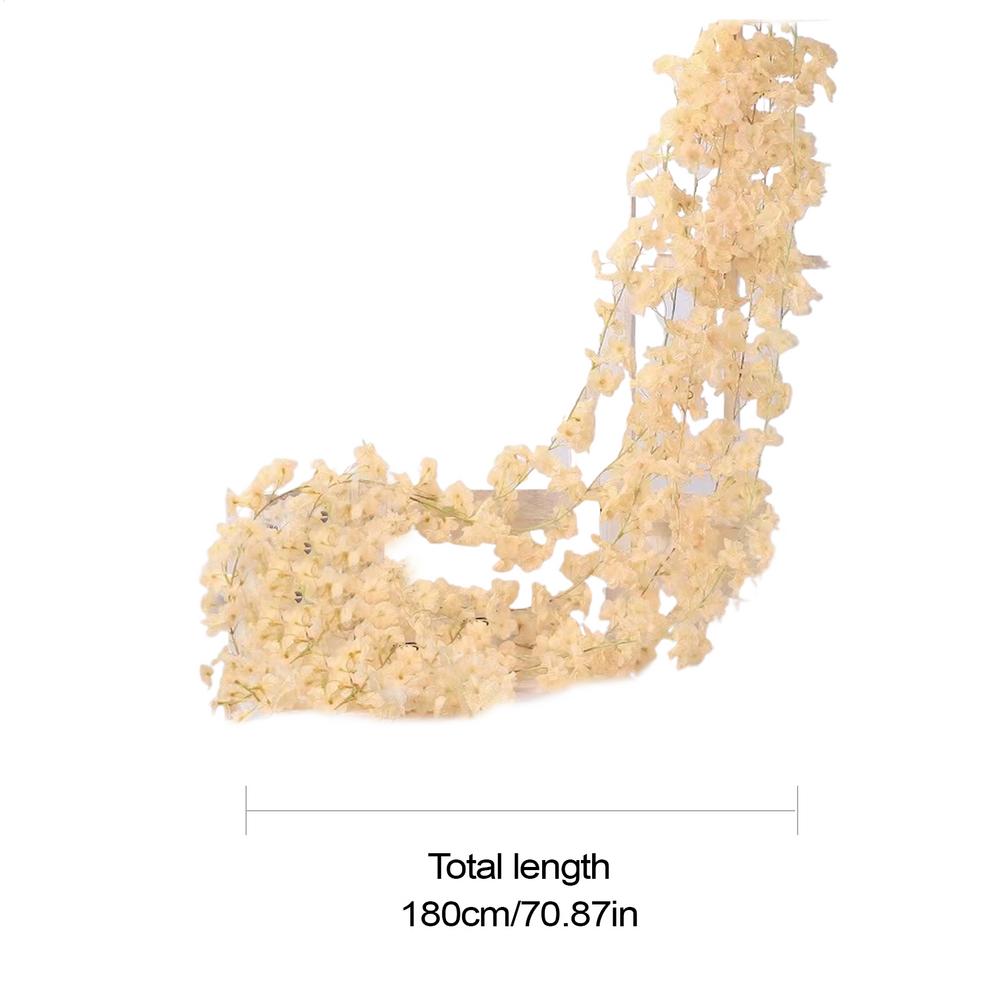 Artificial Cherry Flower Branches Faux Cherry Flower String Faux Plants Garland Decoration For Garden Bedroom Wedding Party Arch