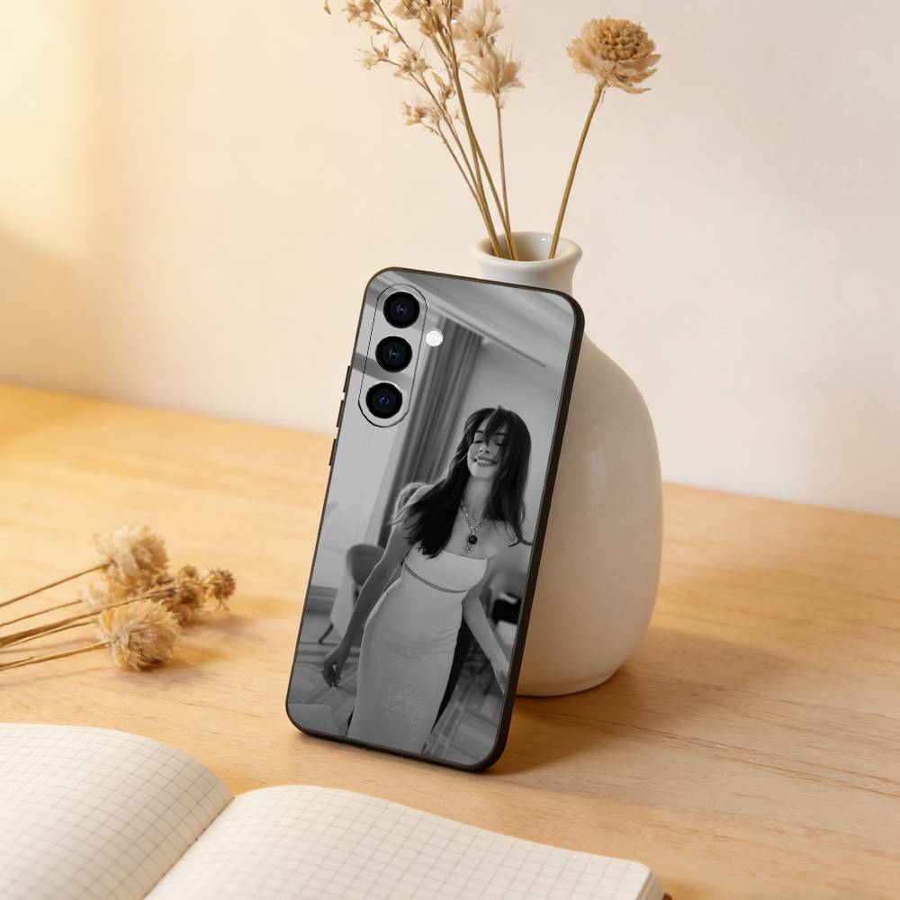 

Anne Hathaway Phone Case Black Silicone Soft For Samsung Galaxy A73,A72,A71,A70,A53,A52,A51 Samsung a42 5g