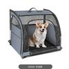 Portable Dog Car Seat for Small Medium Dogs Foldable Travel Pet Carrier for Corgi Backseat Cat Cage Breathable Outdoor Kennel