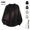 Men's Ribbed Fleece-Lined Plus Size Base Layer Top - Autumn/Winter Fashion Outerwear